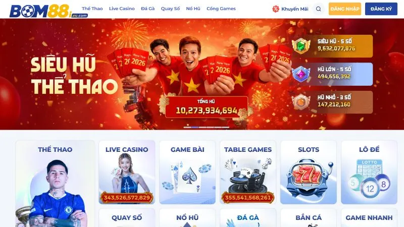 BOM88 là sân chơi trực tuyến được nhiều game thủ lựa chọn