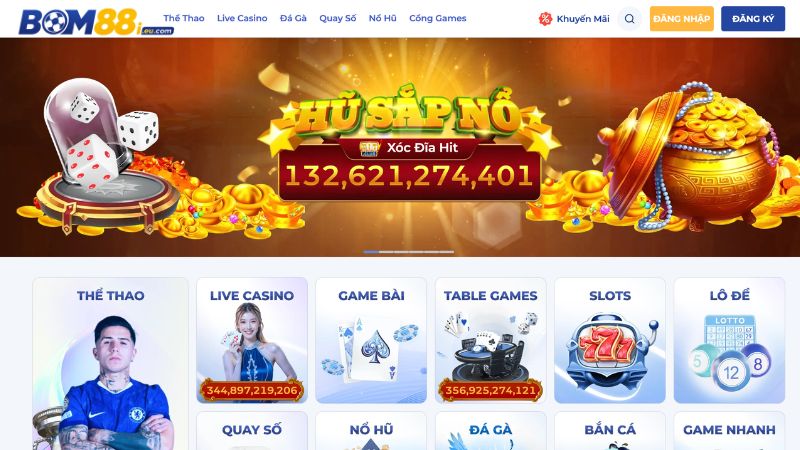BOM88 liên tục nâng cấp tiện ích và trò chơi